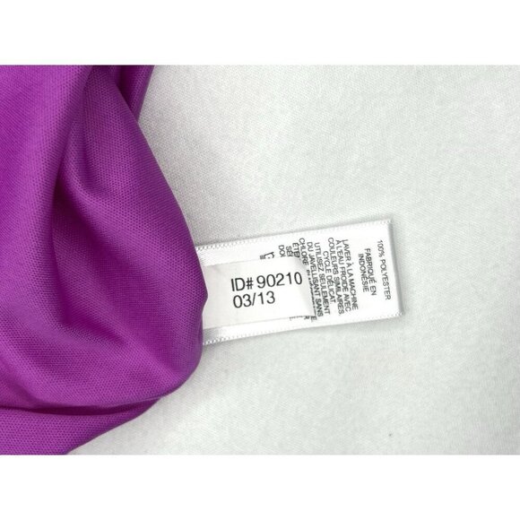 Express Flowy Chiffon Dress Womens 10 Fuchsia Pink Purple Fit & Flare Party Date - Picture 7 of 10